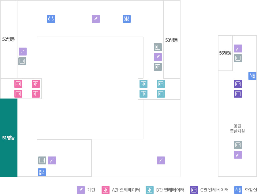 층별안내 5F 51병동