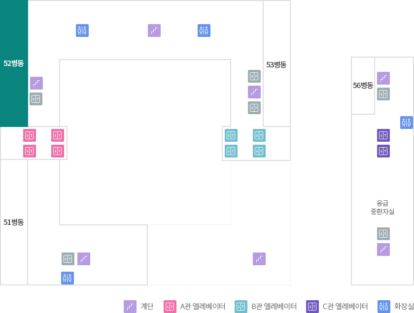 층별안내 5F 52병동