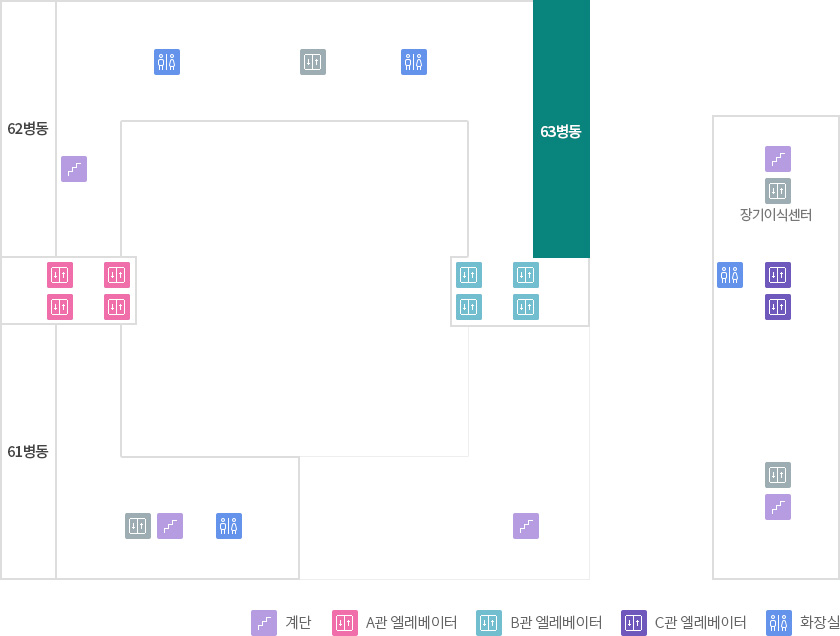층별안내 6F 63병동