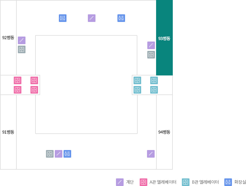 층별안내 9F 93병동